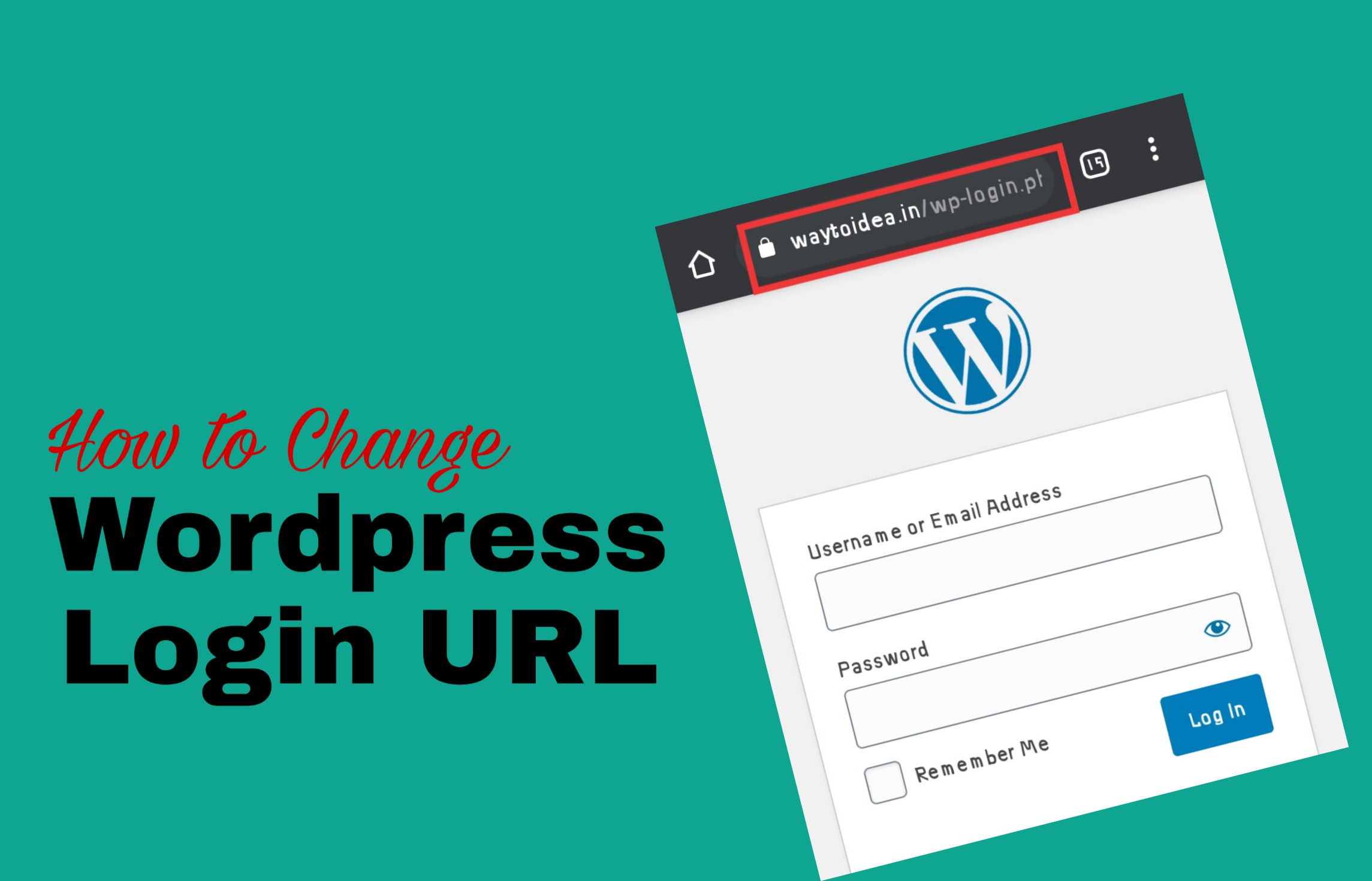How to Change Wordpress Login URL