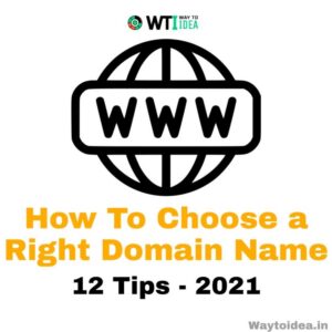 How to choose a right domain name 2021